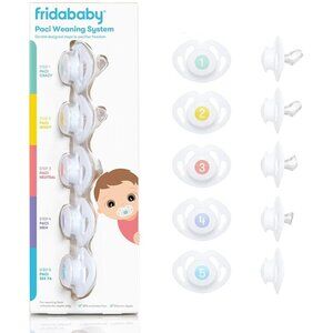 Frida Baby Silicone Paci Weaning System, BPA Free, Latex Free- 5Ct SEALED